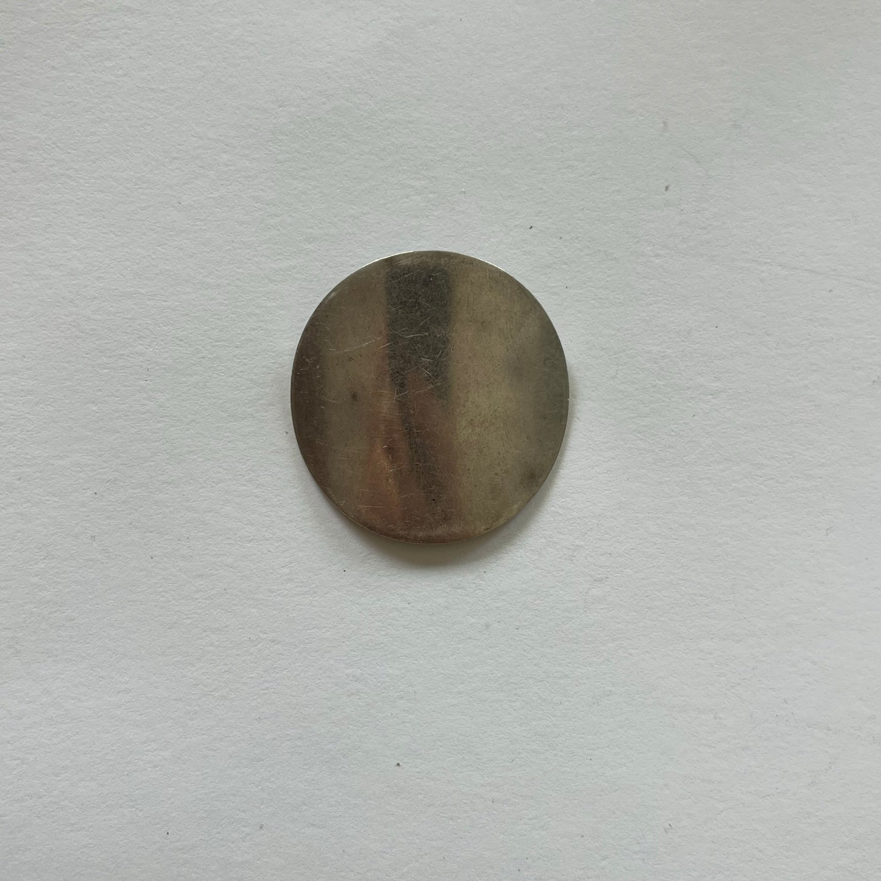 VINTAGE STERLING SILVER CIRCLE MODERNIST PENDANT