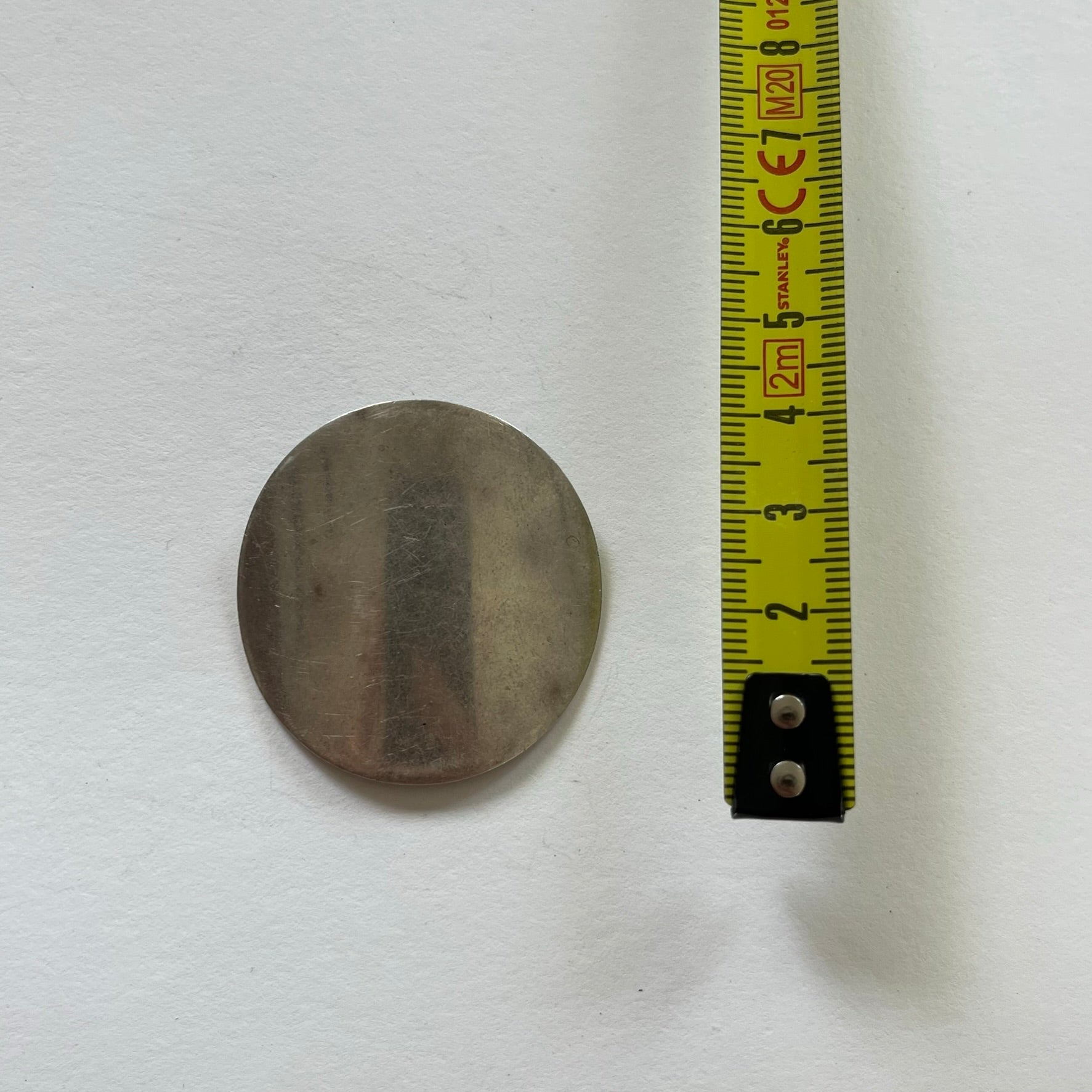VINTAGE STERLING SILVER CIRCLE MODERNIST PENDANT