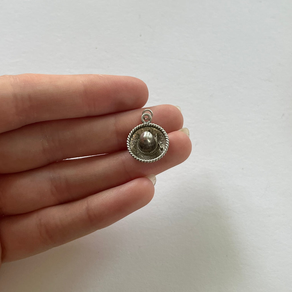 VINTAGE STERLING SILVER SOMBRERO CHARM