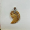 VINTAGE STERLING SILVER SHELL PENDANT 5