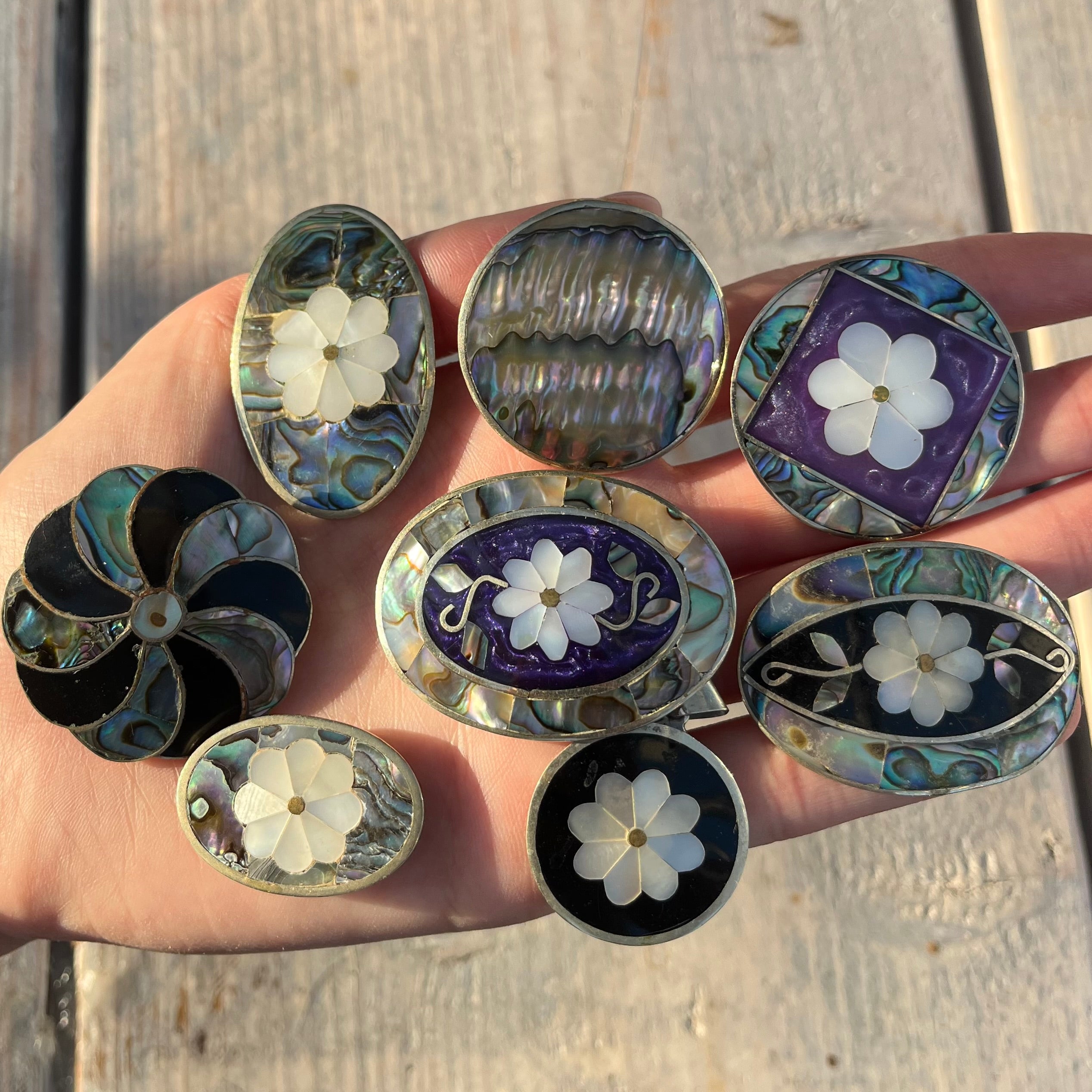 Vintage Mother of Pearl pendants