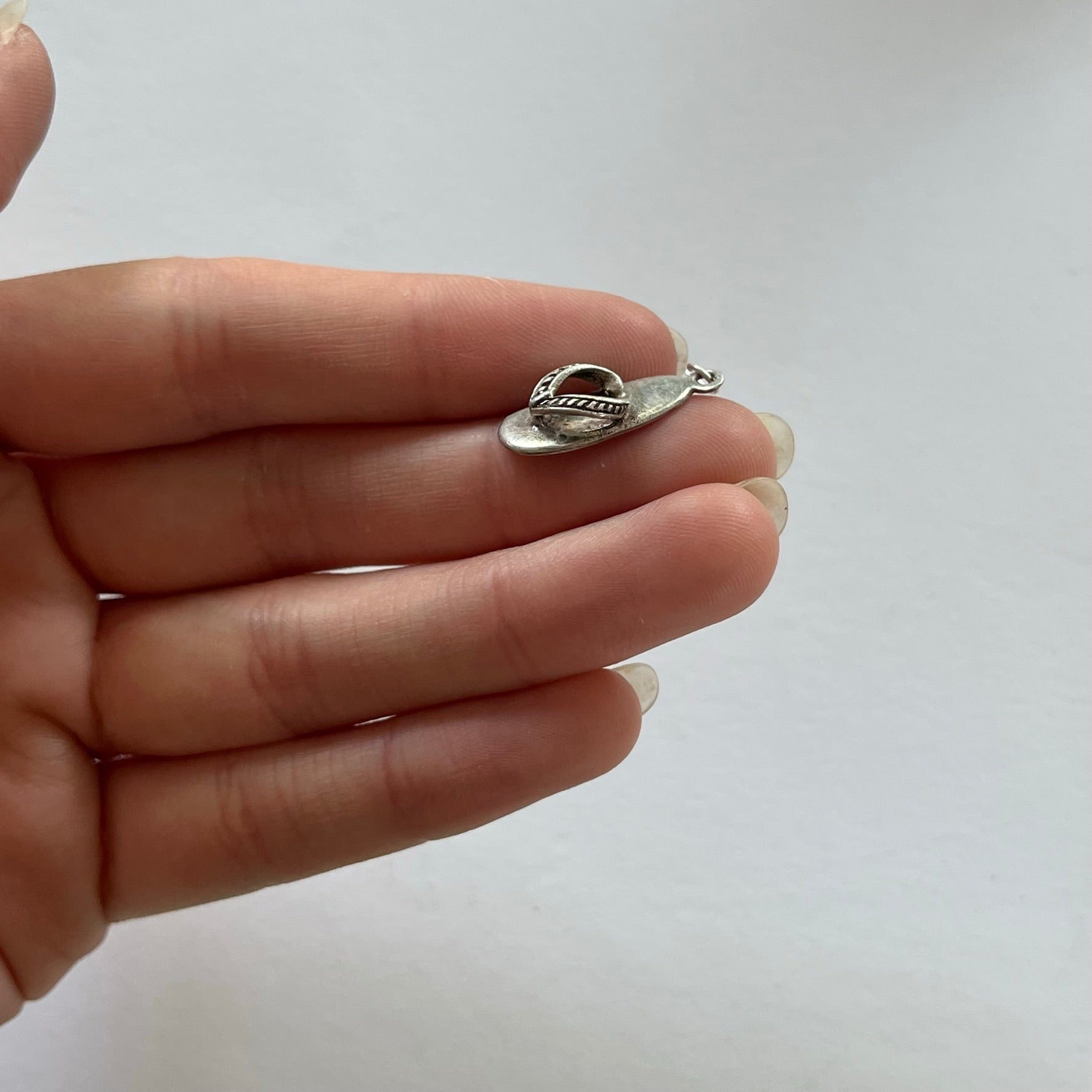 VINTAGE STERLING SILVER FLIP FLOP CHARM