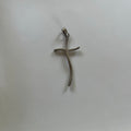 VINTAGE STERLING SILVER WAVY CROSS