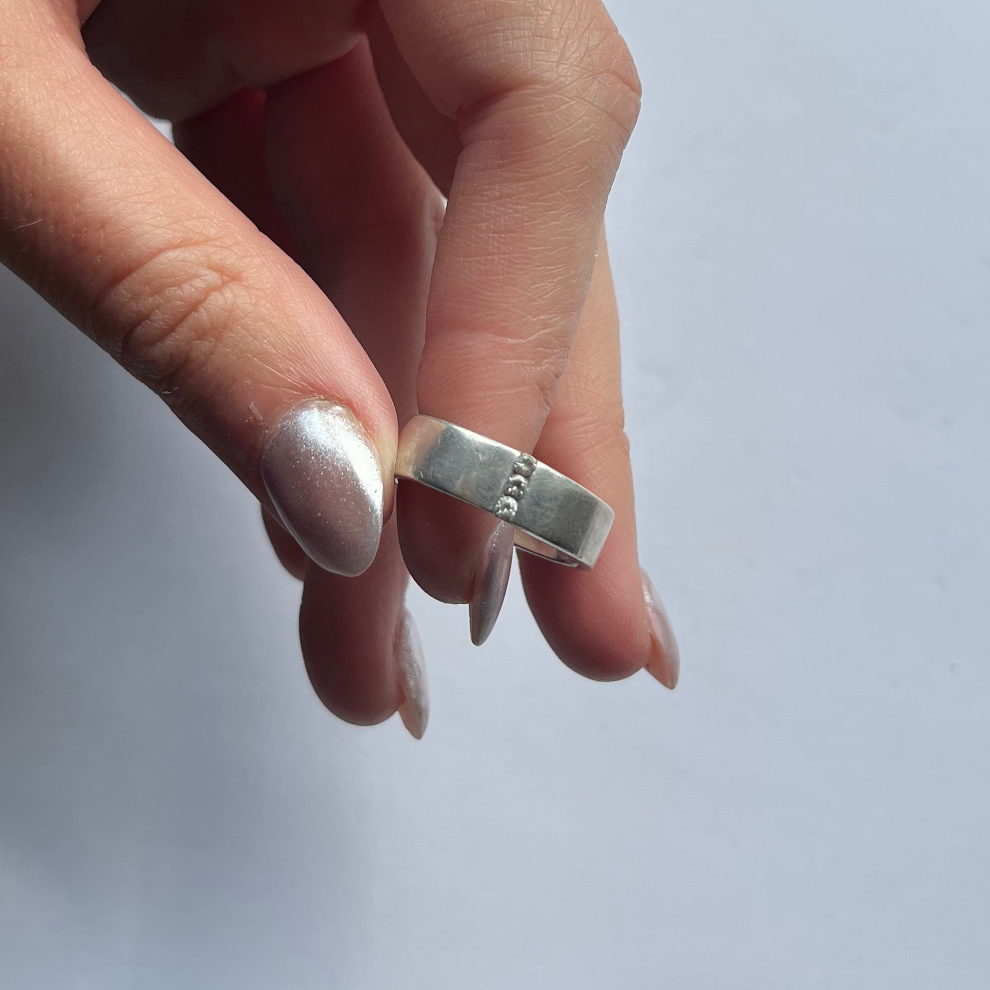 Vintage 3 stone ring US 7.5