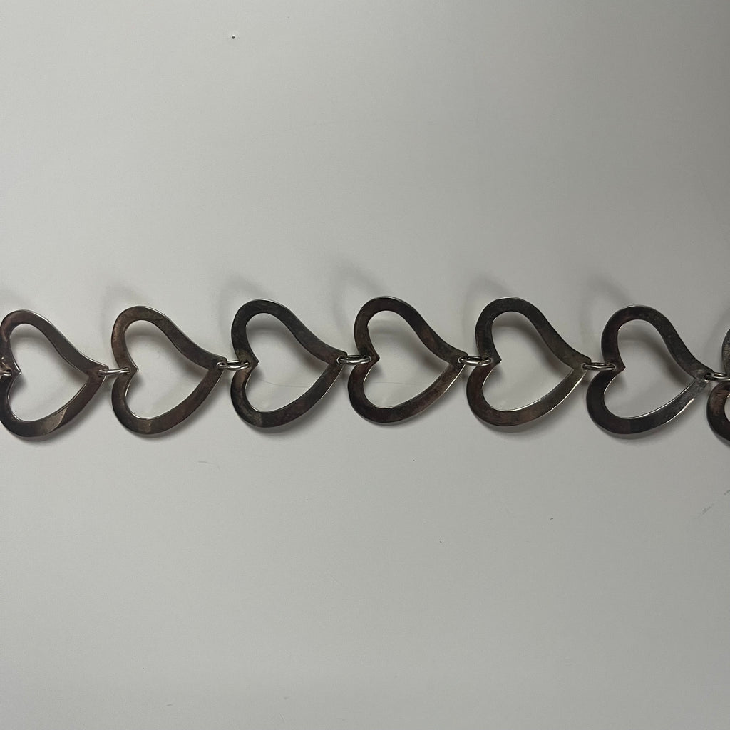 Vintage Cut out love heart bracelet