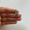 VINTAGE STERLING SILVER MOON PENDANT