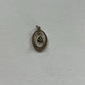 VINTAGE STERLING SILVER CUTOUT ROSE PENDANT