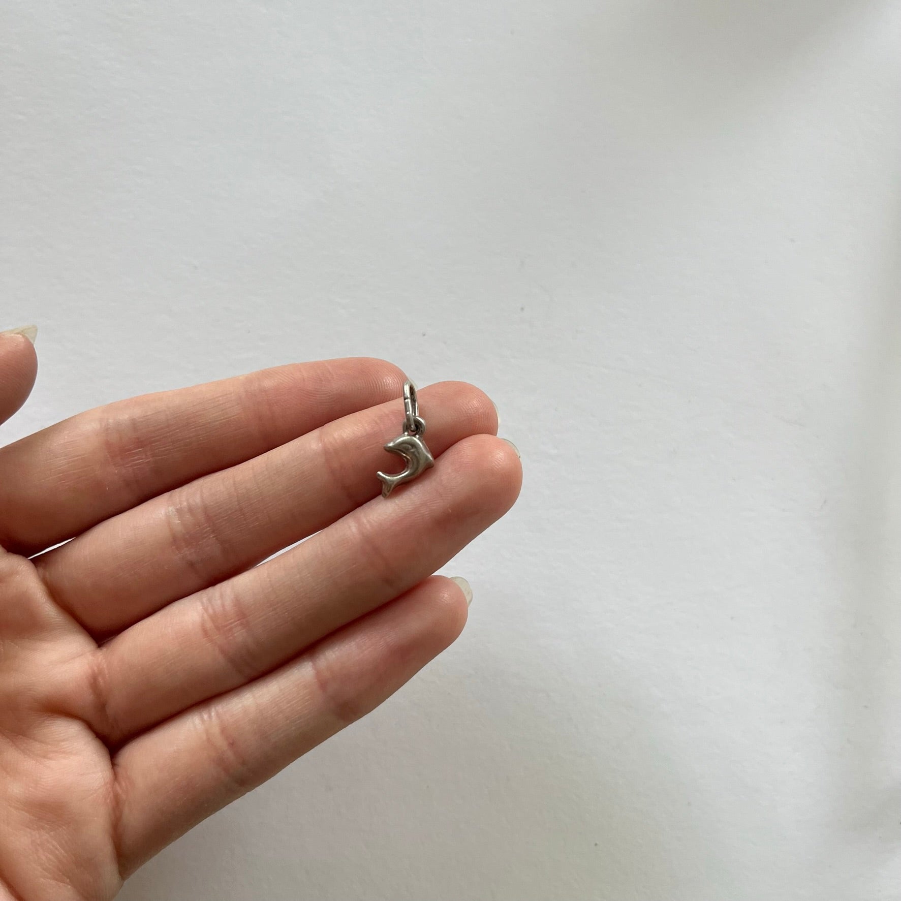 VINTAGE STERLING SILVER MINI DOLPHIN CHARM