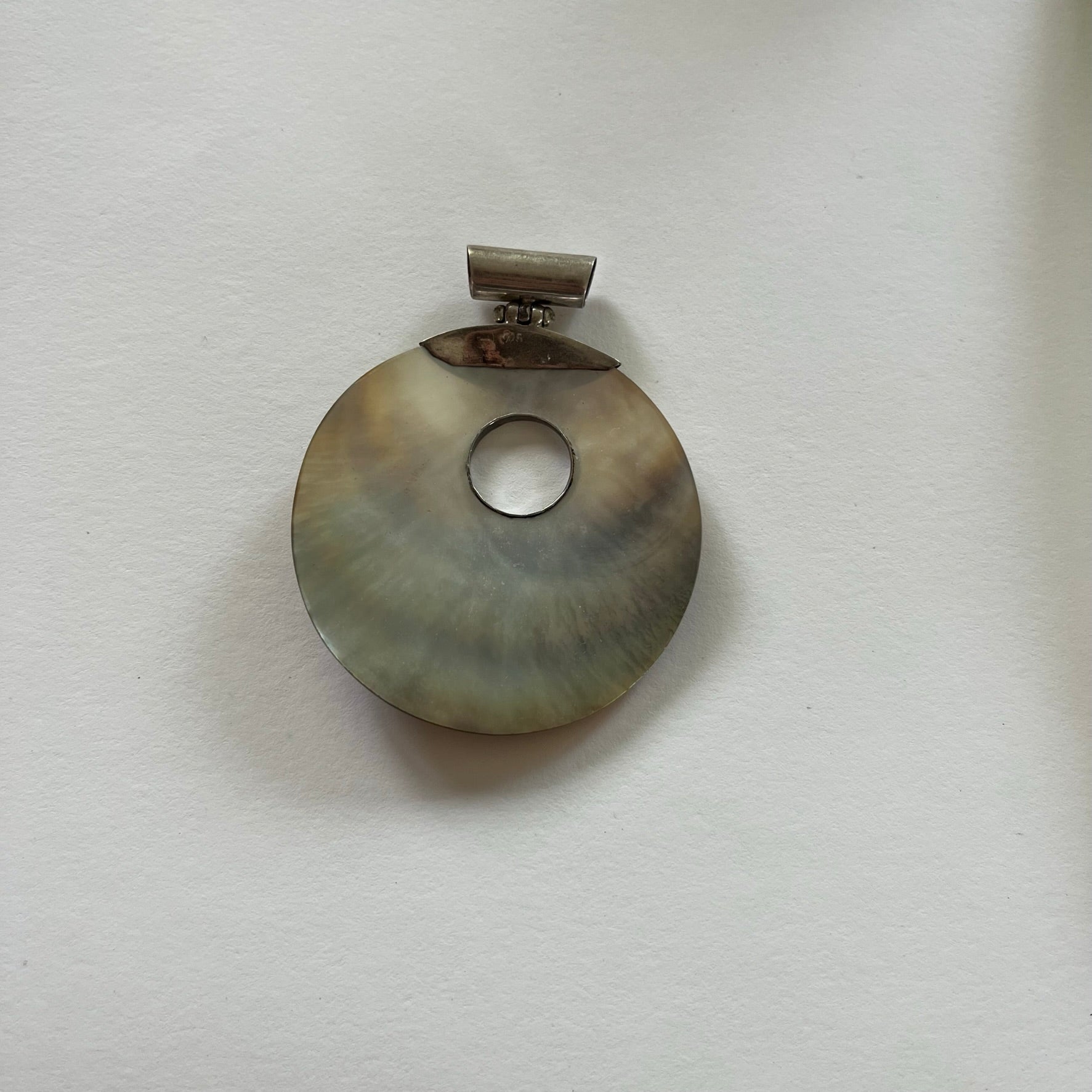 VINTAGE STERLING SILVER CUTOUT CIRCLE CHARM