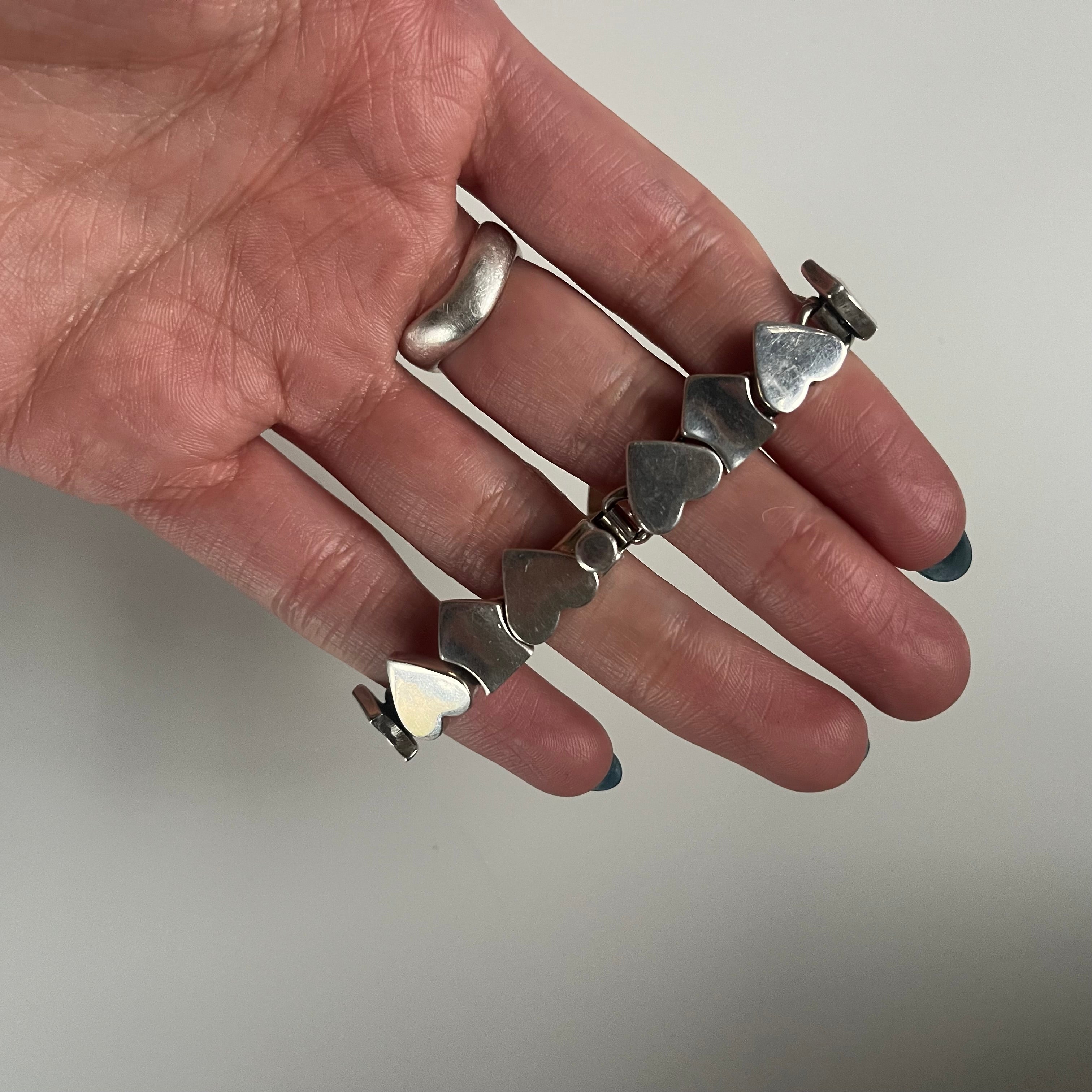Vintage love heart bracelet