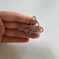 VINTAGE STERLING SILVER CUTOUT MINIMAL BUTTERFLY PENDANT