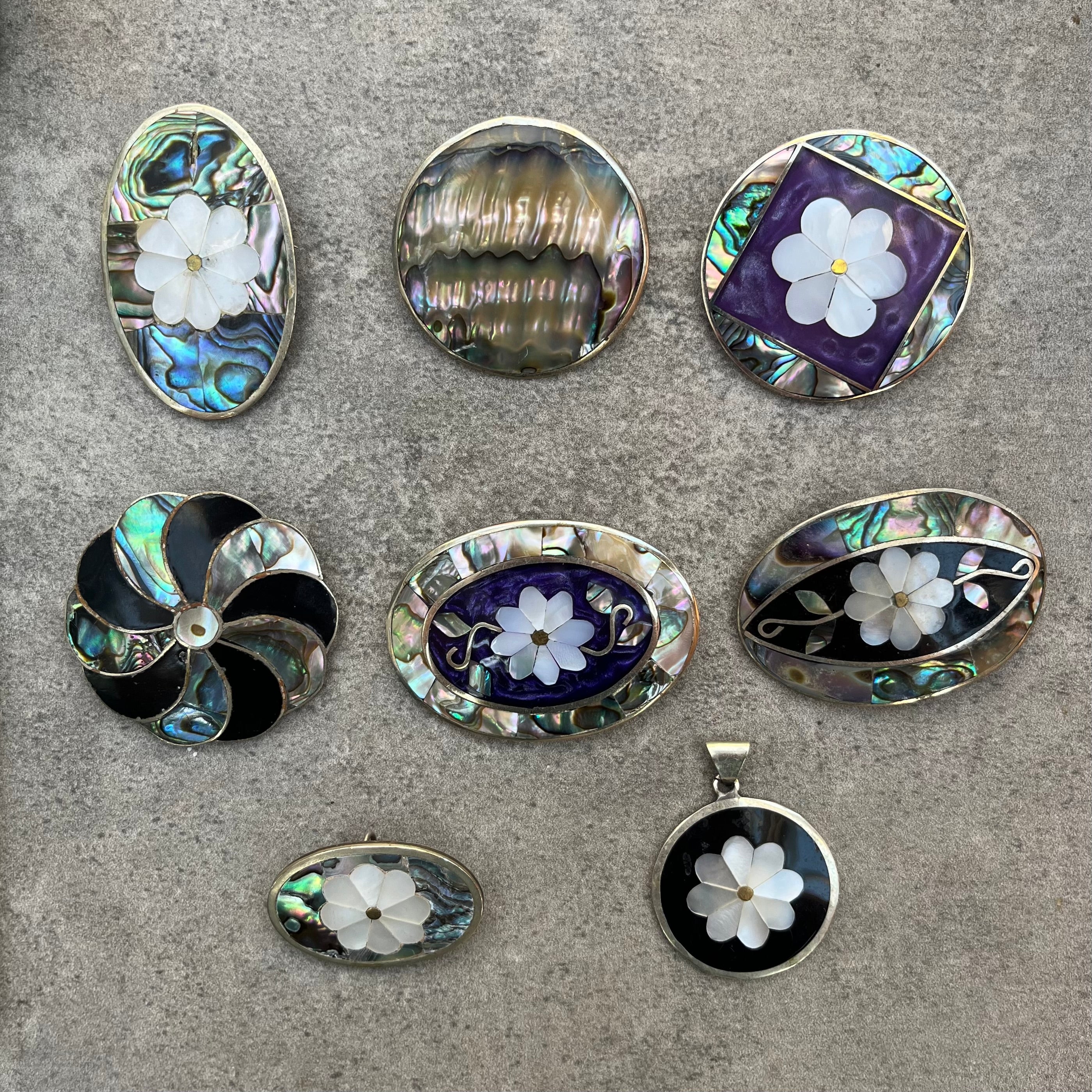 Vintage Mother of Pearl pendants