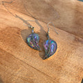 Vintage Mexican silver abalone earrings #4