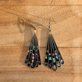 Vintage Mexican silver abalone earrings #2