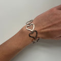 Vintage Cut out love heart bracelet