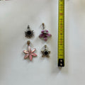 VINTAGE STERLING SILVER FLOWER PENDANTS