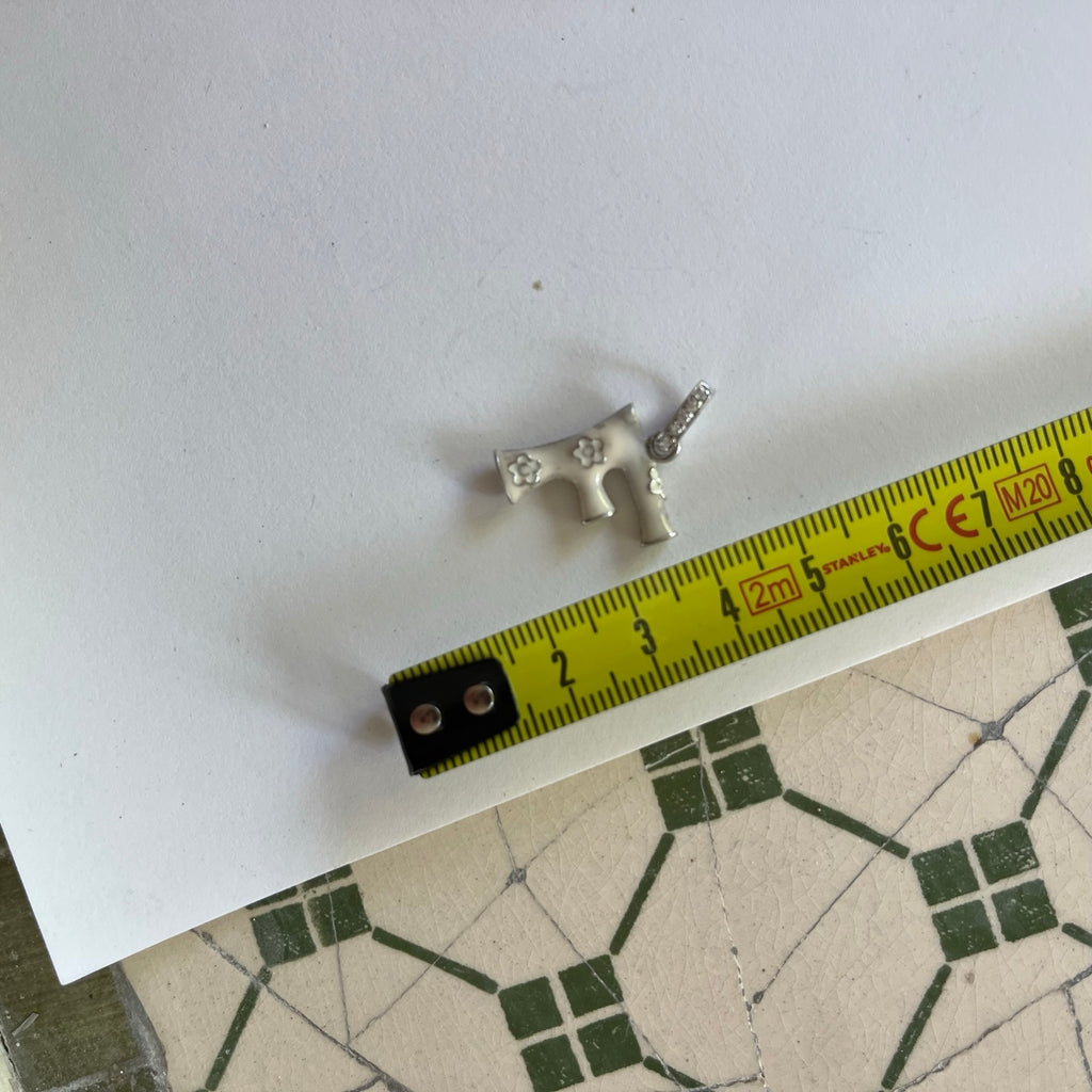 VINTAGE STERLING SILVER F PENDANT