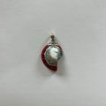 VINTAGE STERLING SILVER SHELL PENDANT 7