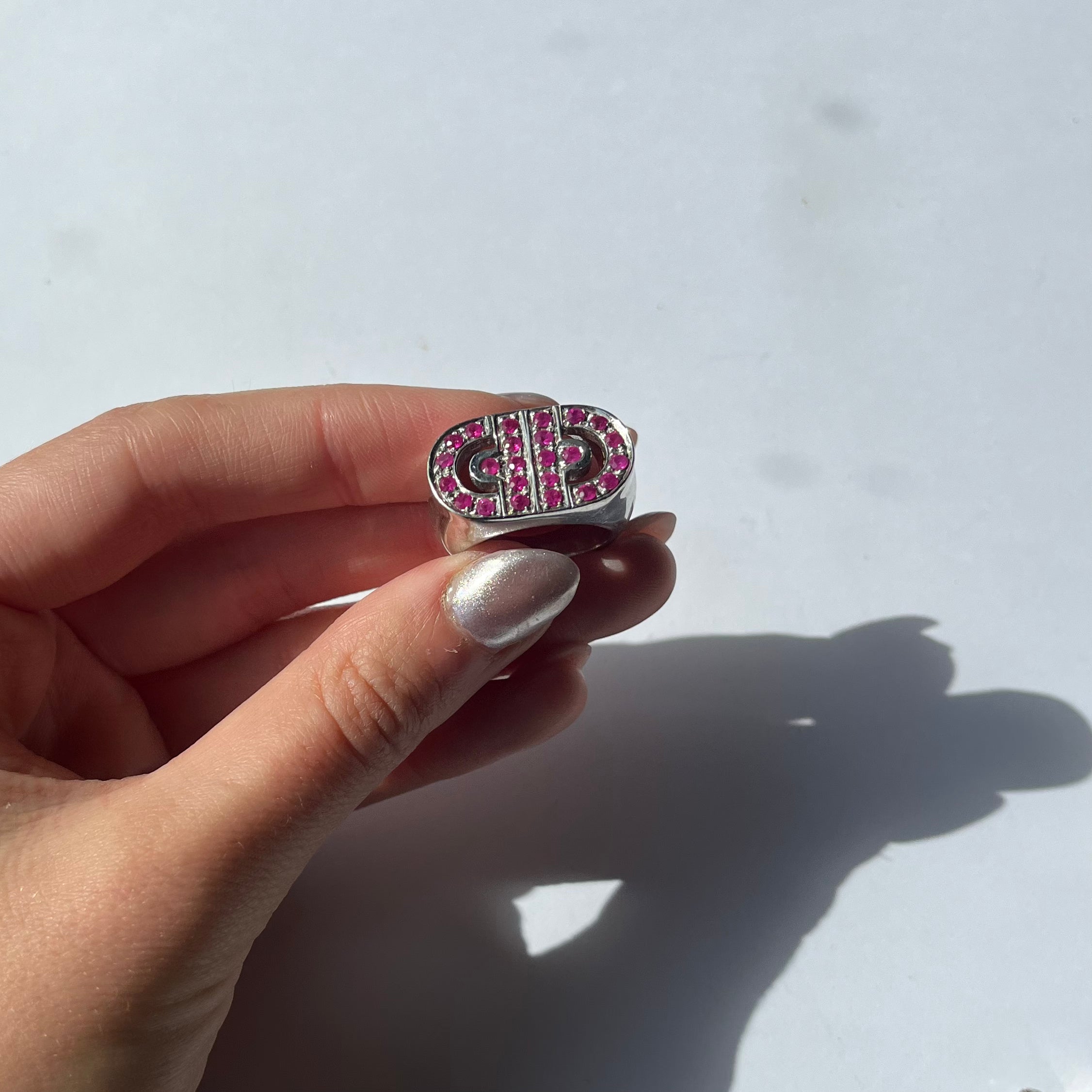 vintage rare US 6.5 925 silver ring